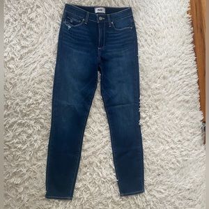 Paige Hoxton ankle jeans medium blue light distressing